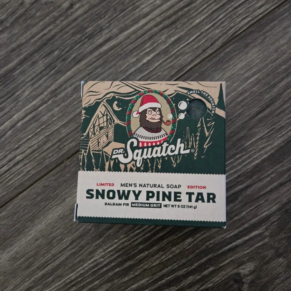 Dr. Squatch Limited Edition Soap Set 3pk 5oz Snowy Pine Werewolf Frosty Soap NEW